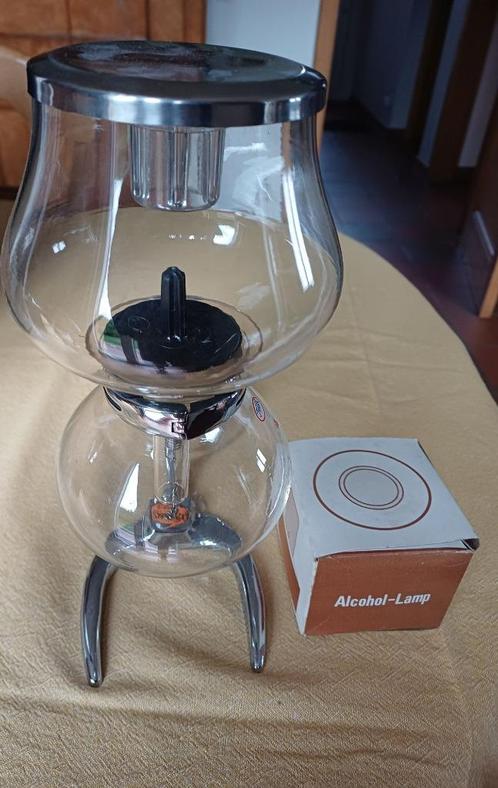 Cafetière vintage PYREX COFFEE SYPHON en verre et inox, Elektronische apparatuur, Koffiezetapparaten, Nieuw, Gemalen koffie, Koffiemachine