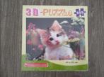 3D Puzzel Kat (555 stukjes), Hobby en Vrije tijd, Ophalen of Verzenden, 500 t/m 1500 stukjes, Nieuw, Legpuzzel