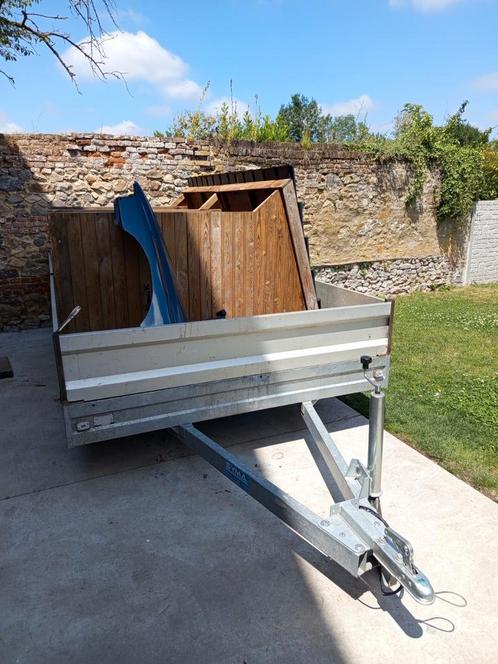 Remorque plateau double essieux syma, Auto diversen, Aanhangers en Bagagewagens, Zo goed als nieuw, Ophalen