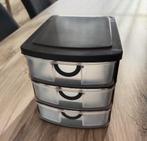 Mini tour de rangement à poser sur bureau (3 tiroirs), Enlèvement ou Envoi, Utilisé