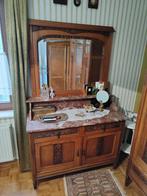 Armoire ancienne avec miroir et deux tables de chevet, Antiquités & Art, Enlèvement