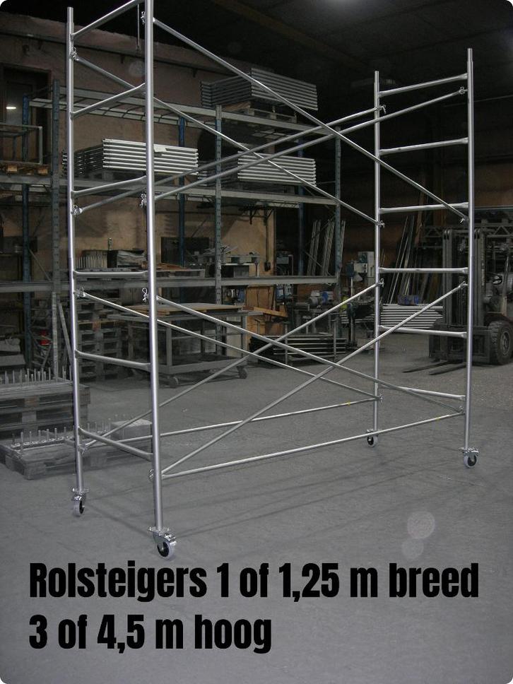 NIEUWE rolsteigers 3 of 4,5 m hoog - rolstelling, Bricolage & Construction, Bricolage & Rénovation Autre, Neuf, Enlèvement