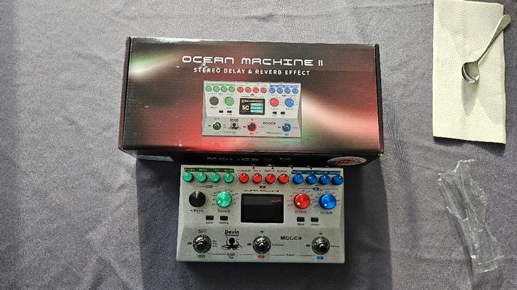 Mooer Ocean Machine II — Stereovertraging/Reverb, Muziek en Instrumenten, Effecten, Zo goed als nieuw, Delay of Echo, Reverb, Multi-effect