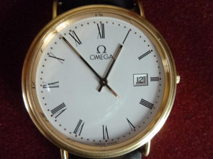 OMEGA 18k gouden stadshorloge voor heren, Handtassen en Accessoires, Horloges | Heren, Zo goed als nieuw, Polshorloge, Omega, Goud