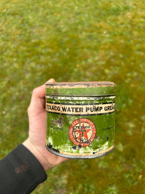 Pot de graisse bidon d’huile olieblik olie blik oil Texaco, Verzamelen, Merken en Reclamevoorwerpen, Ophalen of Verzenden