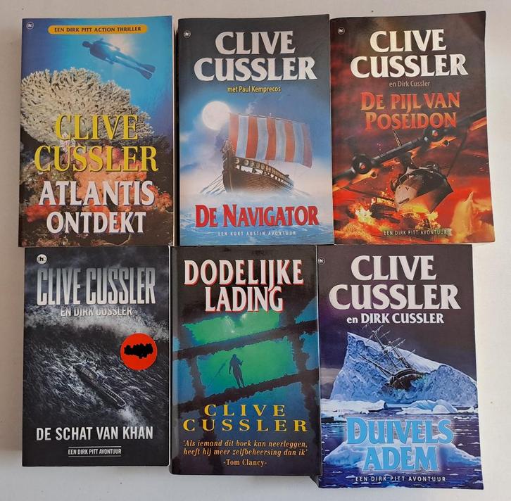 Boeken Clive Cussler, Boeken, Thrillers, Gelezen, Ophalen of Verzenden
