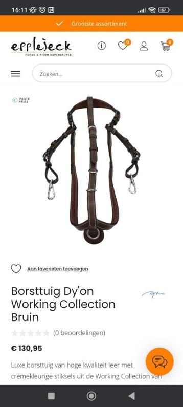 Plastron brun de la collection Dy'on Working, Enlèvement, Comme neuf