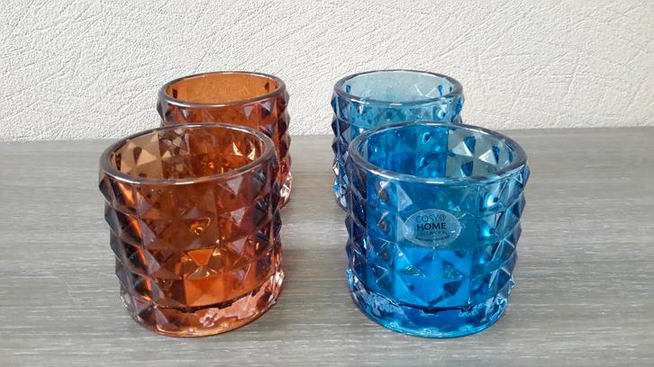 Lot / partij T-lichthouders ( NIEUW ), Maison & Meubles, Accessoires pour la Maison | Bougeoirs & Bougies, Neuf, Brun, Bleu, Enlèvement ou Envoi