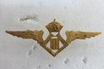 Leopold III Pilot dubbele vleugel, Verzamelen, Ophalen of Verzenden, Luchtmacht, Embleem of Badge