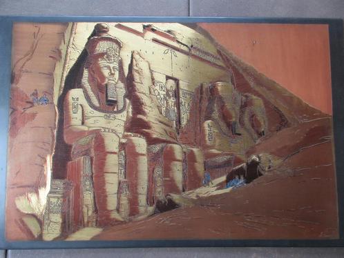 Egyptische kopergravure (handgemaakt), Antiek en Kunst, Antiek | Brons en Koper, Koper, Ophalen of Verzenden