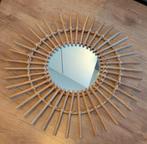 Miroir solaire en bois, Maison & Meubles, Moins de 100 cm, Rond, Comme neuf, Enlèvement