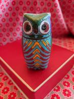 Boîte à bijoux vintage en forme de hibou cloisonné en émail, Enlèvement ou Envoi