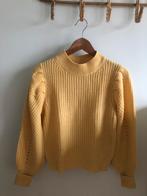 Gebreide trui met pofmouwen maat xs, Ophalen, Geel, Zo goed als nieuw, Maat 34 (XS) of kleiner