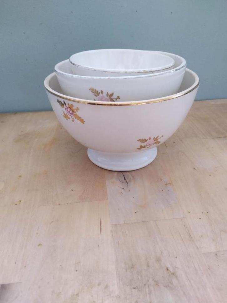 3 BOCH kommen, Antiek en Kunst, Antiek | Keramiek en Aardewerk, Ophalen of Verzenden