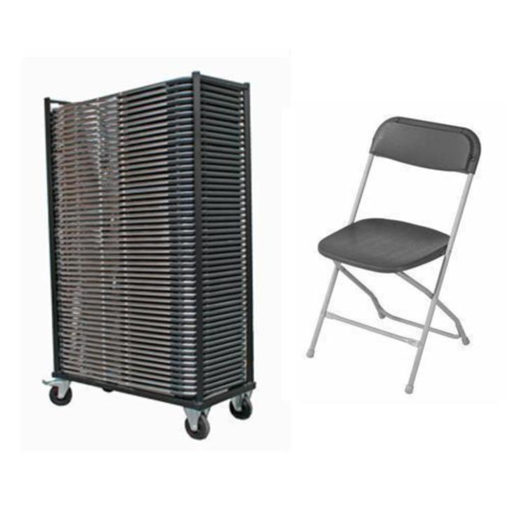 AANBIEDING 50 Klapstoelen met transportkar, Hobby en Vrije tijd, Feestartikelen, Nieuw, Ophalen of Verzenden