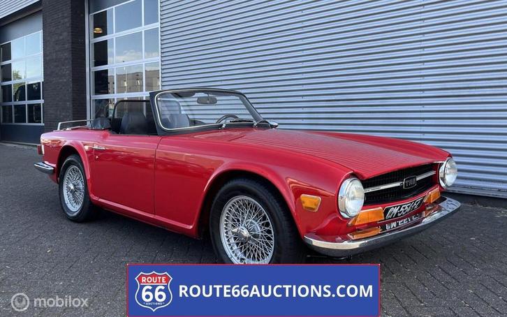 Triumph TR6 | 1971 | Route 66 Auctions, Auto's, Oldtimers, Bedrijf, Te koop, Triumph, Benzine, Overige carrosserie, Handgeschakeld