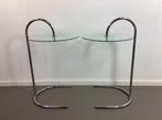 IKEA - Tjord Bjorklund - Side table (2) - Ry, Huis en Inrichting, Tafels | Bijzettafels, Ophalen of Verzenden, Rond, Glas