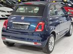 Fiat 500C 0.9i BOITE Auto Sensors Cruise Gps Blue Clim Cuir, Auto's, Automaat, Gebruikt, Cabriolet, 62 kW