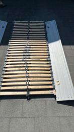 Bed 1m60 met 2 lattenbodems en ingebouwde verlichting, Huis en Inrichting, Ophalen, Gebruikt, Tweepersoons, 200 cm