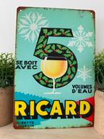 Metalen reclamebord Ricard, Verzamelen, Merken en Reclamevoorwerpen, Ophalen of Verzenden, Nieuw, Reclamebord