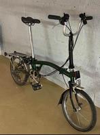 Brompton green English M6R bagagerek met 6 versnellingen, Fietsen en Brommers, Ophalen, Brompton, 14 tot 16 inch, Versnellingen