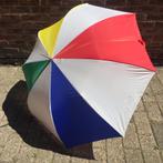 Paraplu multicolor 90cm Lang, 120 cm diameter, Ophalen of Verzenden, Zo goed als nieuw, Overige kleuren