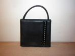 mooie blauwe lederen handtas, Handtassen en Accessoires, Tassen | Damestassen, Ophalen of Verzenden, Wit, Handtas