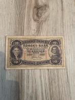 10 kronen noorwegen 1942 zeldzaam biljet!, Ophalen of Verzenden
