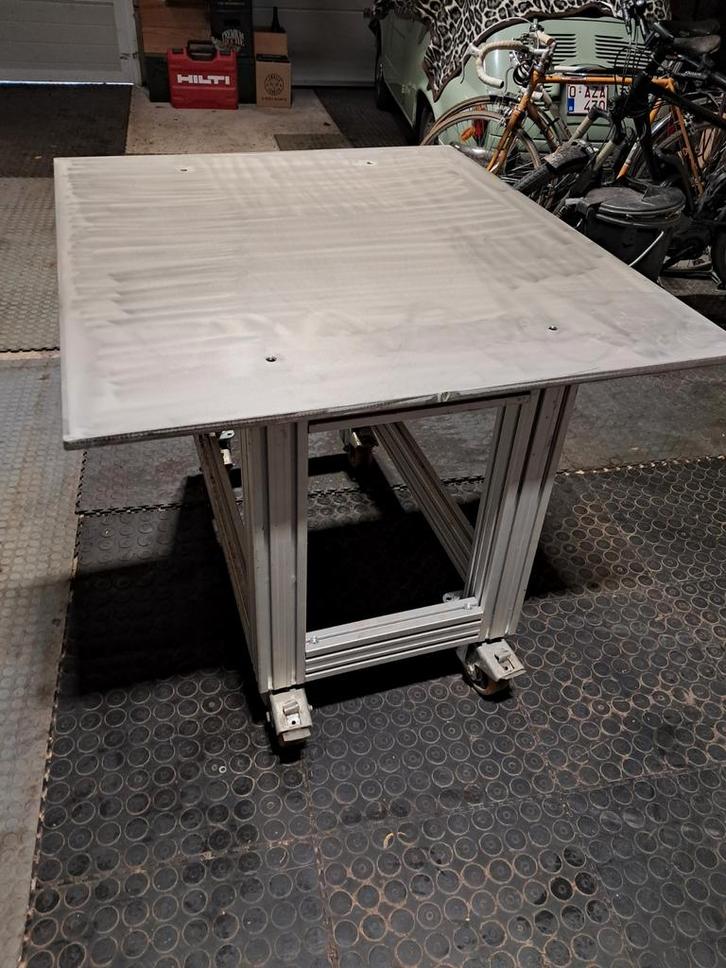 Zware werktafel, Jardin & Terrasse, Tables de jardin, Aluminium, Enlèvement