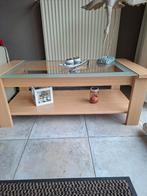 Salontafel, Ophalen, Gebruikt, 100 tot 150 cm, Glas