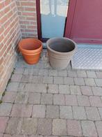 Terracotta bloempotten., Tuin en Terras, Ophalen, Zo goed als nieuw