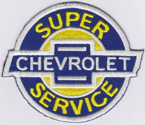 Super Chevrolet Service stoffen opstrijk patch embleem #11, Collections, Marques automobiles, Motos & Formules 1, Neuf, Envoi