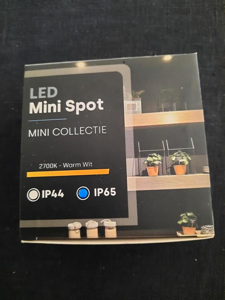 Zes kantelbare en dimbare led mini spots., Huis en Inrichting, Lampen | Spots, Led, Inbouw, Ophalen of Verzenden
