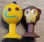 2 Stikeez Emoji figuurtjes - reeks Aldi 2021, Collections, Jouets miniatures, Comme neuf, Enlèvement ou Envoi