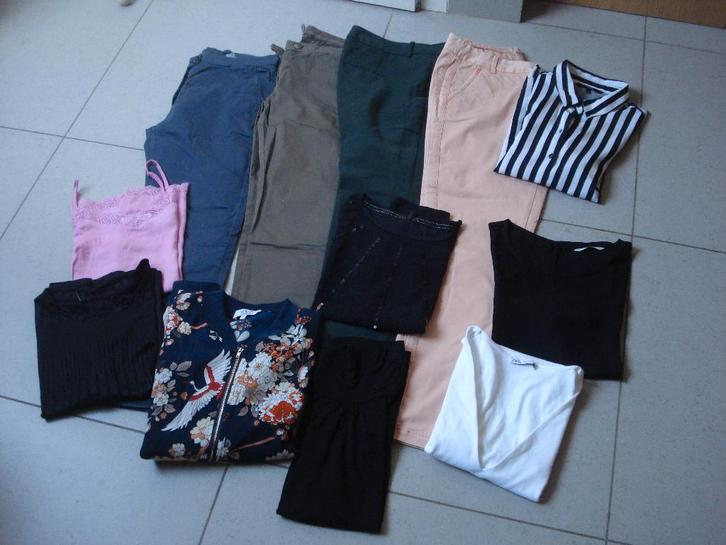 Pakket kledij, dames/meisjes. mt 38 (12 stuks), Kleding | Dames, Dames-kledingpakketten, Gedragen, Maat 38/40 (M), Ophalen of Verzenden