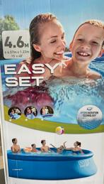 Zwembad Intex easy set (4,6m x 1,22m) met zandfilterpomp, Tuin en Terras, Gebruikt, Rond, 300 cm of meer, Ophalen