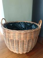 rieten houtmand mand brandhout, Ophalen of Verzenden, Rond, Mand