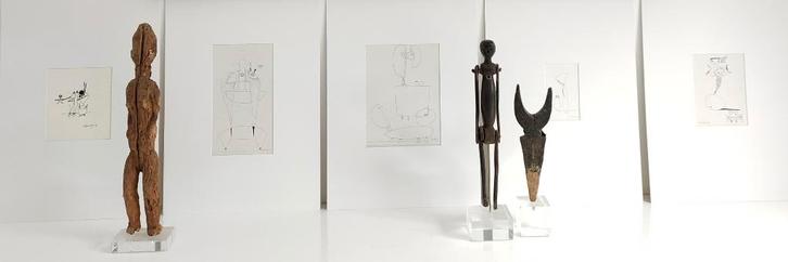 ANDRE VEREECKEN (Belgisch) /Set van 5 tekeningen (1970), Antiek en Kunst, Kunst | Schilderijen | Abstract, Ophalen