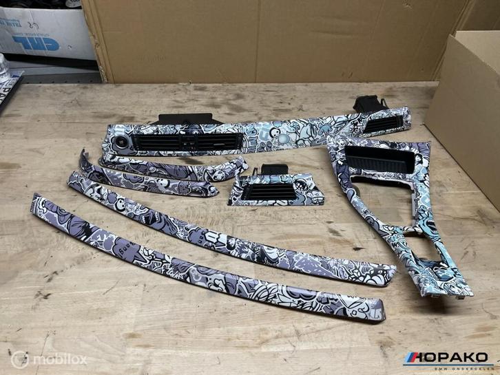 Interieurlijsten set BMW 3 serie E90 E91 E92 E93 m gewrapt, Autos : Pièces & Accessoires, Habitacle & Garnissage, Utilisé, Enlèvement ou Envoi