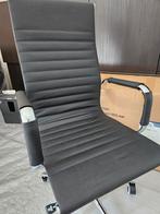 Bureaustoel  OXFORT LEDER Chrome, Maison & Meubles, Chaises de bureau, Enlèvement, Neuf, Noir, Chaise de bureau