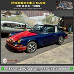 Porsche 911 2.0S Targa uit 1969, Achterwielaandrijving, Cabriolet, Blauw, Overige kleuren