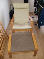 Schommelstoel + voetenbank, Huis en Inrichting, Ophalen, Gebruikt, Eén