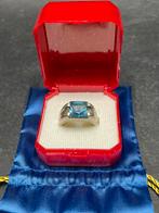 Bagues en argent Art déco/vintage précieuses véritables, Enlèvement ou Envoi, Femme ou Homme, Utilisé, Avec pierre précieuse