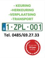 Z Plaat - Keuring - Region Vilvoorde - Zemst - Grimbergen, Met chauffeur, Aanhangwagen