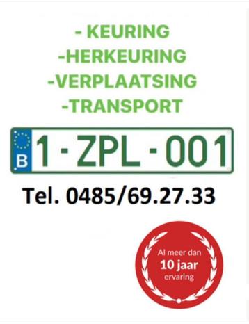 Z Plaat - Keuring - Region Vilvoorde - Zemst - Grimbergen beschikbaar voor biedingen