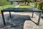 Antraciet tuintafel L180 x B100 x h73, Tuin en Terras, Ophalen, Gebruikt, Rechthoekig, Aluminium