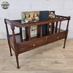 Vintage houten Canterbury lectuurbak / lp / vinyl kastje, Ophalen of Verzenden, Gebruikt