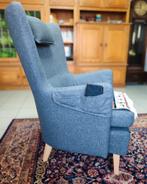 Fauteuil - Stof Donkergrijs, 75 à 100 cm, Comme neuf, Enlèvement, 50 à 75 cm
