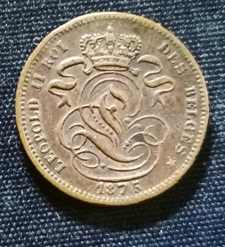 1 cent FR 1875 - Leopold II, Postzegels en Munten, Munten | België, Losse munt, Verzenden