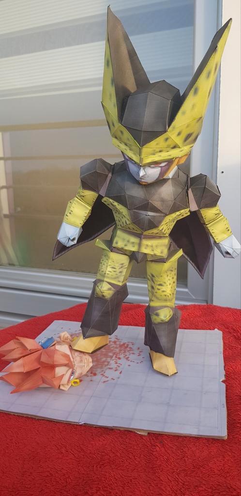 Dragonball-cel van Papercraft heeft c16-figuren gedood, Kinderen en Baby's, Speelgoed | Actiefiguren, Zo goed als nieuw, Ophalen of Verzenden
